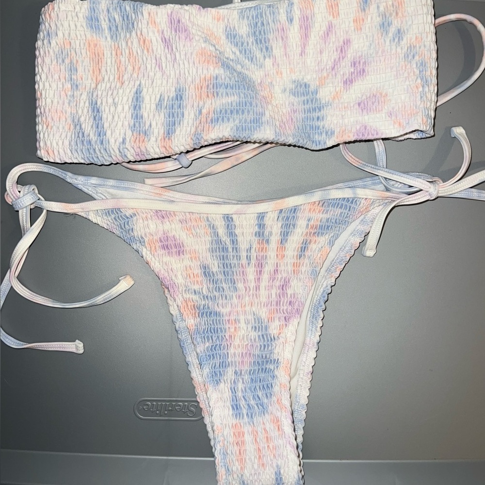 Hollister Pastel Tie-Dye Bikini
